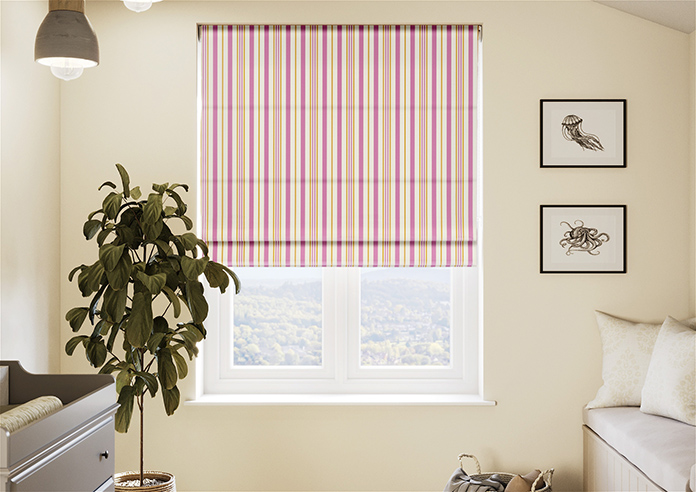 The British Stripe Co. George, Notting Hill No.1 - Twist&Fit Roman Blind - Image 3